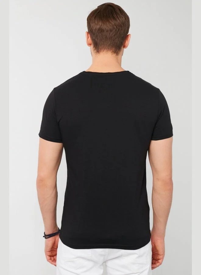 Buratti  Buratti 100% Cotton Slim Fit Crew Neck Pocket T Shirt Men's T SHIRT 5902000 for Men | Best Price UAE