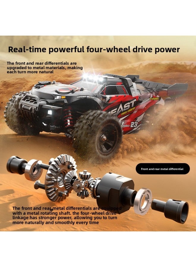 Beast Model Car SG118 Bigfoot Off-road High-speed Four-wheel Drive Full-scale 1:16 Professional Simulation Remote Control Car-Color:SG118PRO Carbon Brush Version (black And Green)  - Image 3