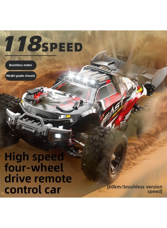 Beast Model Car SG118 Bigfoot Off-road High-speed Four-wheel Drive Full-scale 1:16 Professional Simulation Remote Control Car-Color:SG118PRO Carbon Brush Version (black And Green)  - Image 2