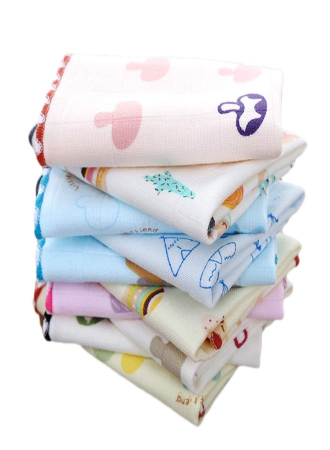 SUPER MARCHE Cotton Elegance 12-Pack Luxe Women's Handkerchiefs, Multi-Colored Face Towels for a Touch of Luxury and Comfort.(Pack of 12) - Image 1