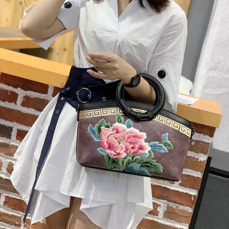Bags For Women 2025 Retro Chinese Style Embroider With Cheongsam Hand-Held Crossbody Shoulder Bag For Women Jumei 298726 - Image 2