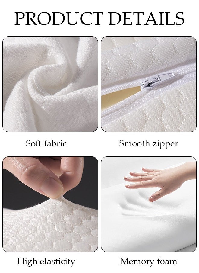 DUNISO - Super Comfort Ergonomic Pillow for Neck Head and Shoulder Pain Relief Contour Support Pillows for Bed Sleeping Orthopedic Cervical Spine Stretch Pillow for Side Back Stomach Sleeper - Image 1