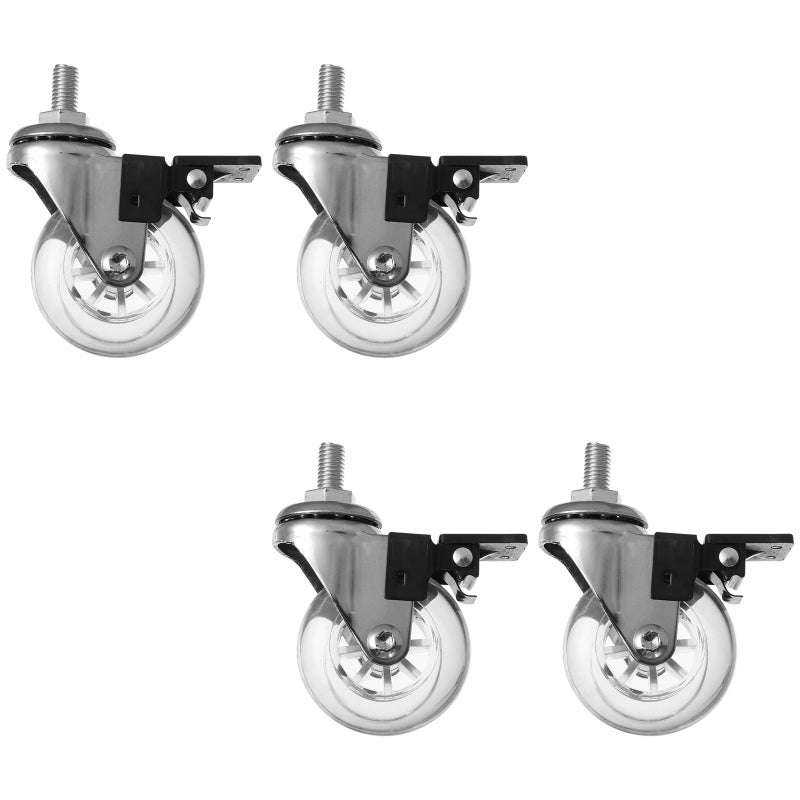 4 PCS Baby Crib Caster Carts Crib Wheel Furniture Universal Accessories - Image 1