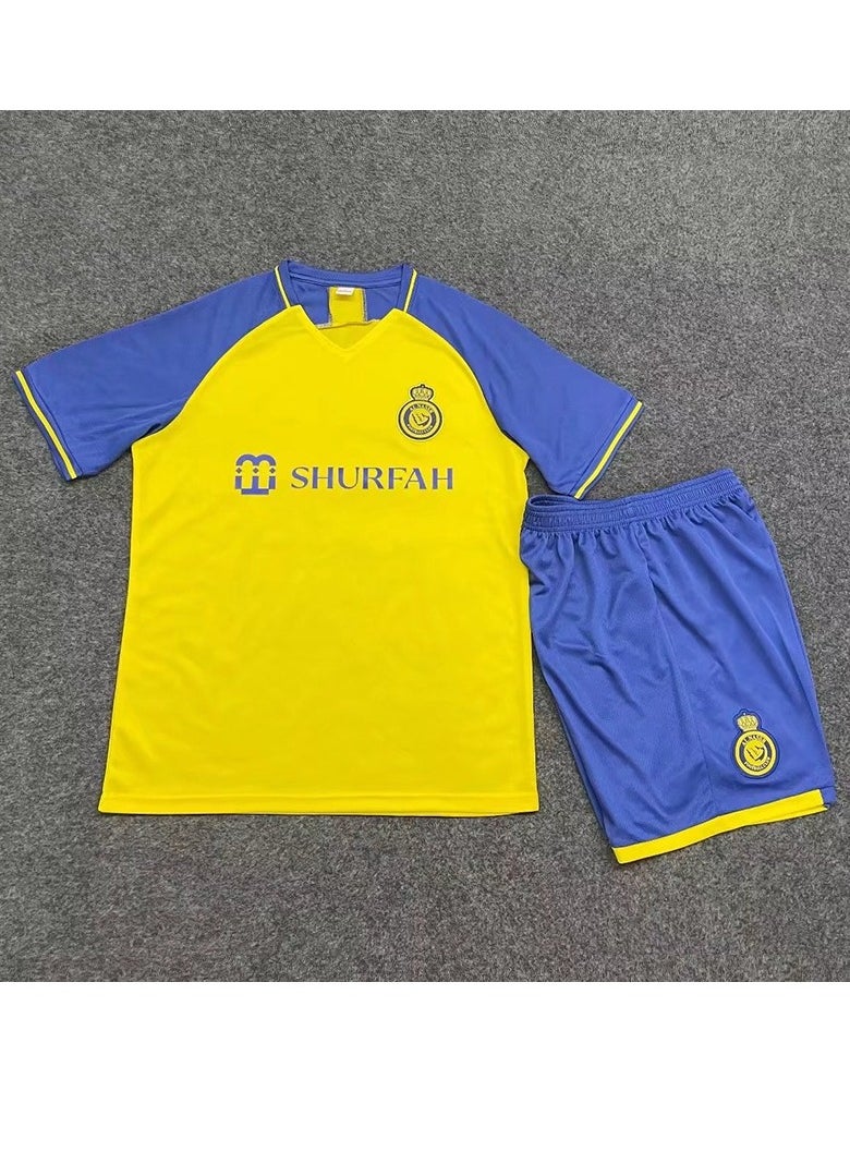 M MIAOYAN M MIAOYAN Saudi Arabia Riyadh Victory Team Ronaldo same jersey No. 7 football suit suit adult children's men's and women's football team uniforms (arms with armbands)  - Image 4