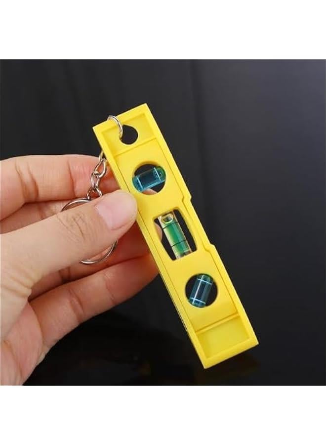 Yellow Magnetic Level, 3 Bubble Level Precision Horizontal Ruler Horizontal Measuring Tool with Keychain For Carpentry Tool Laser Level, Measuring and Layout Tools - Image 4