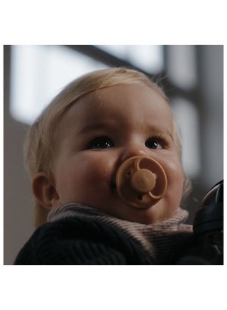 Round Pacifier Latex 0M Golden Sand - view 2