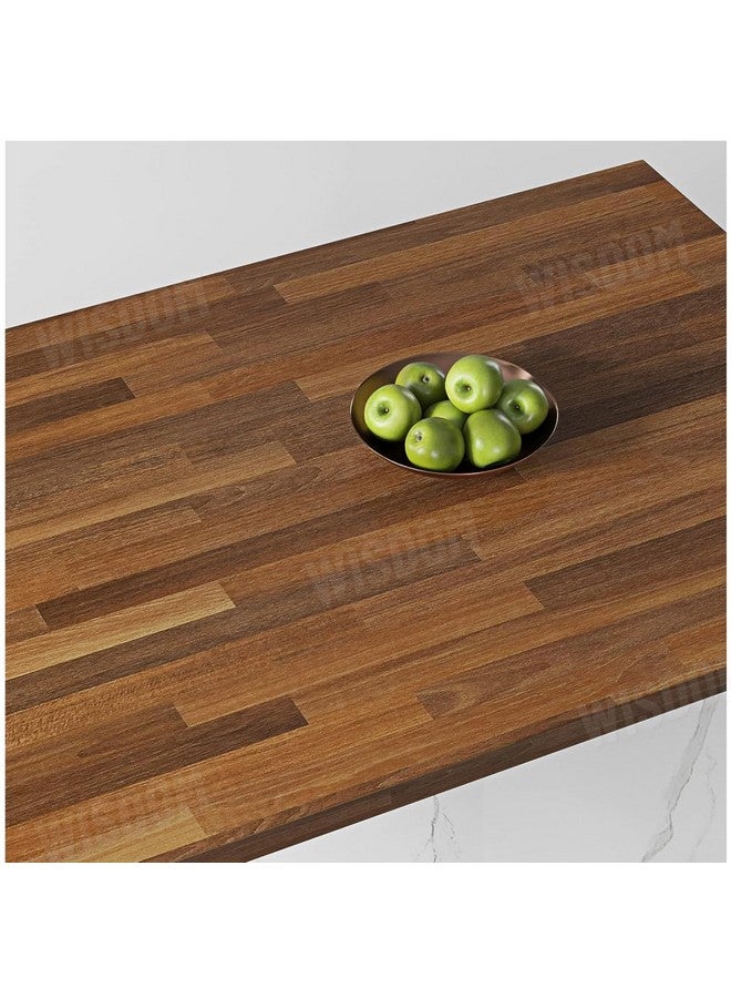 ويسدم ورق حائط من الفينيل اللاصق ذاتي اللصق من WISDOM™ للأثاث وملصقات الفينيل والأبواب الخشبية وورق الحائط لسطح المكتب وبطانة خزانة المطبخ/الرف (16 × 48 بوصة، صندوق خشبي) - Image 2