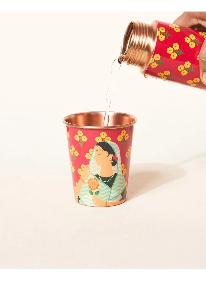 Chumbak Rani Copper Tumbler, 250 ml | Palace Memoirs