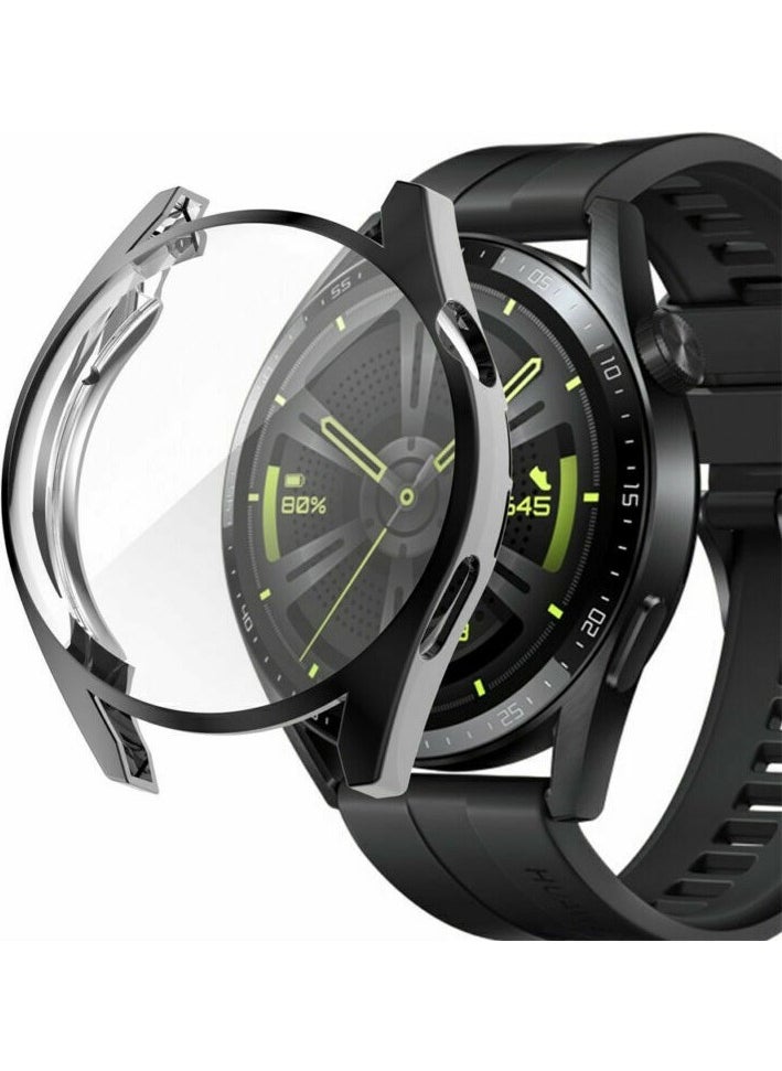 Techmaster Huawei Watch GT3 46MM Silicone Cover Case Screen Protector  - Image 2