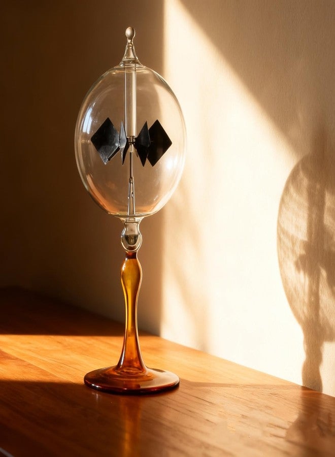 DORAMI Large Solar Power Crookes Radiometer Gift Home Desk Decoration (Orange) - Image 4