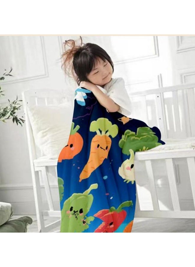 عام بطانية رقيقة من الفانيلا الكرتونية للأطفال والرضع (دافئة ومريحة، ومناسبة للنوم والألعاب) 70 سم * 100 سم - Image 2