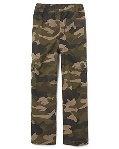 The Children's Place Boys Pull on Cargo Pants,Olive Camo Single,12 - Image 3