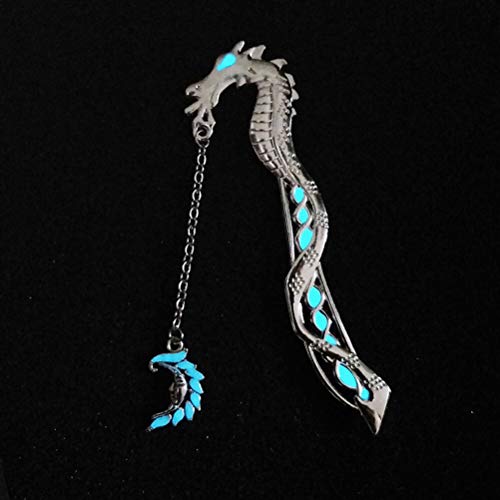 Mshion Metal Bookmarks with Chain,Unique Glow in The Dark Bookmark,Inspirational Book Markers for Book Lovers Delicate Gifts - Image 4