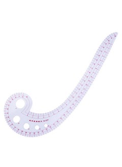Generic 7Piece French Curve Ruler Set for Sewing Pattern Making Metric Plastic Tailor Grading Ruler Arm Sleeve omma Yardstick Cutting Iron Handle Wheel DIY Dressmaking Design Accessories  - Image 5