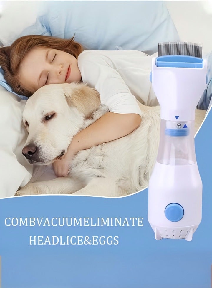 Electric Flea Comb, Electric Lice Removal Comb,Head Lice Hair Cleaners, Ergonomic & Safe for Kids - Nit Free, Outperforms Traditional Lice Combs - Image 1