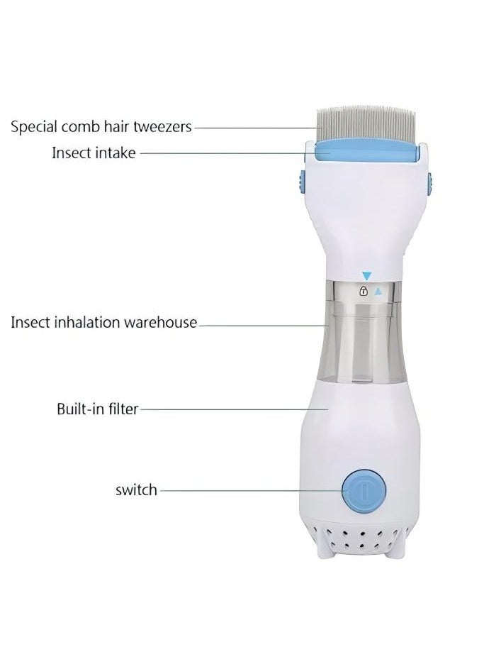 Generic - Electric Flea Comb, Electric Lice Removal Comb,Head Lice Hair Cleaners, Ergonomic & Safe for Kids - Nit Free, Outperforms Traditional Lice Combs - Image 1