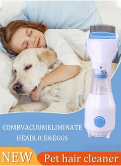 Electric Flea Comb, Electric Lice Removal Comb,Head Lice Hair Cleaners, Ergonomic & Safe for Kids - Nit Free, Outperforms Traditional Lice Combs