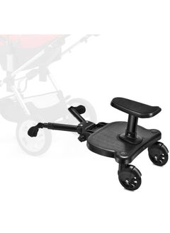Portable Multifunctional Two Wheel Design Universal Stroller Buggy Standing Board with Seat