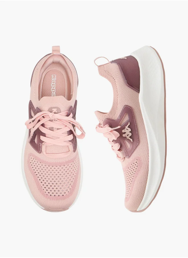 Kappa Women's Textured Sports Shoes with Lace-Up Closure