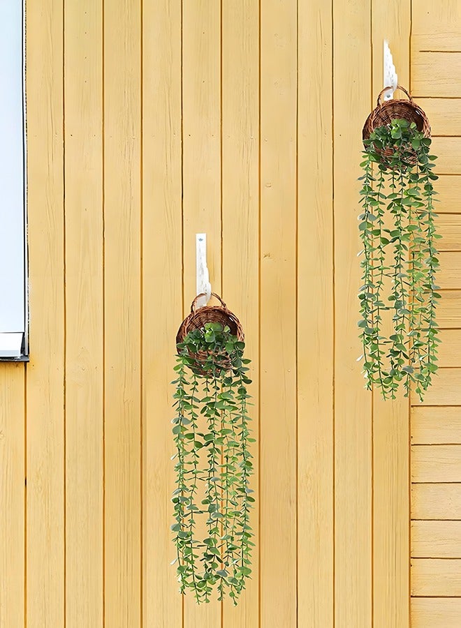 هوب زوزا نباتات الأوكالبتوس الاصطناعية المعلقة في أواني - Image 3