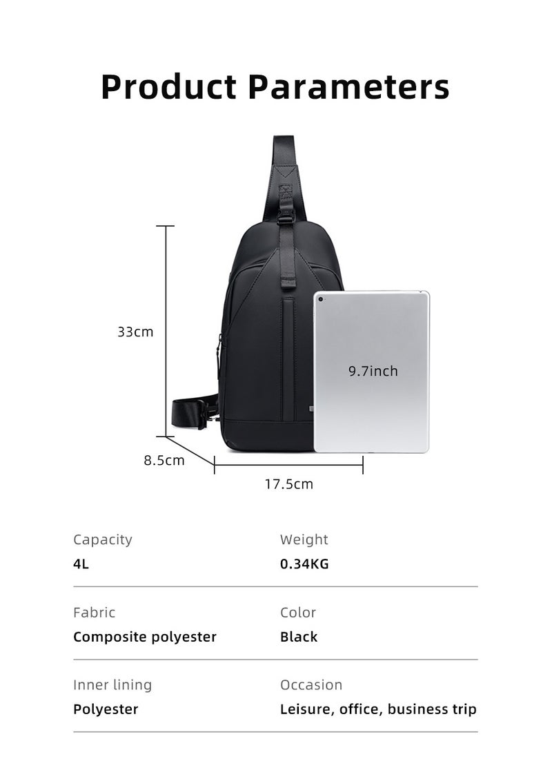 Golden Wolf - GXB00737 Casual Shoulder Chest Anti-theft Waterproof Hand CrossBags - Image 1
