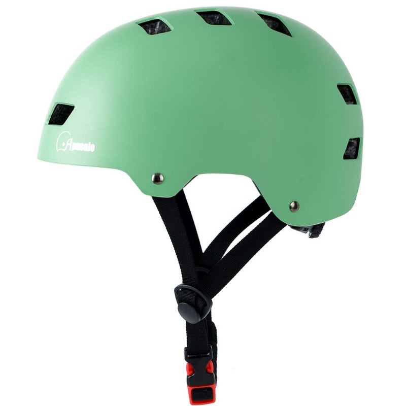Apusale Bike Skateboard Helmet, Adjustable and Multi-Sport for Skate Scooter, 3 Sizes for Adult Youth Kids Toddler (Mint Green) - Image 2