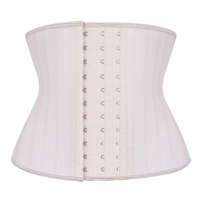 Atbuty Short Torso Waist Trainers Cincher Corset Underbust Body Shaper Latex Sport Girdle (Beige (9'' Short Torso, 25 Steel Bones), 4XS) - Image 1