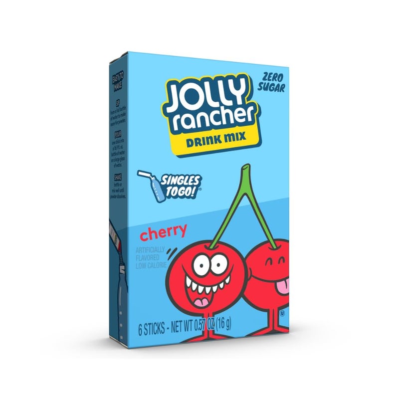 SINGLES TO GO! Jolly Rancher SINGLES TO GO! Cherry, 6 boxes with 6 packets each - 36 total servings - Image 4