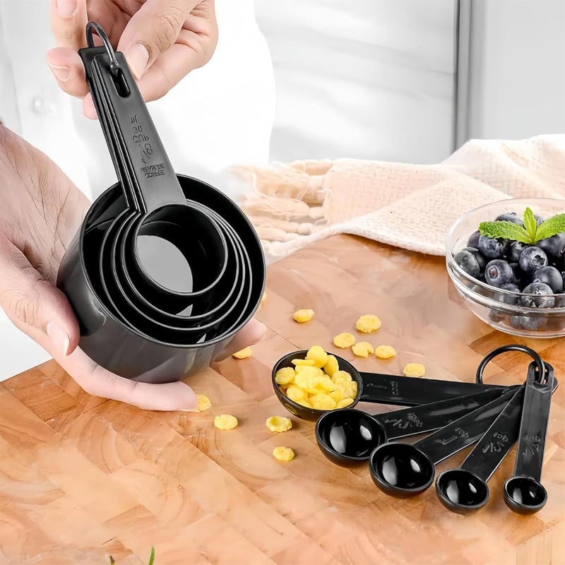 ToolHouse 10 Piece Measuring Cups Set, Stackable and Nesting Measuring Cups, Easy-to-Read Measurement Markings, for Dry and Liquid Ingredients for Kitchen - Image 3