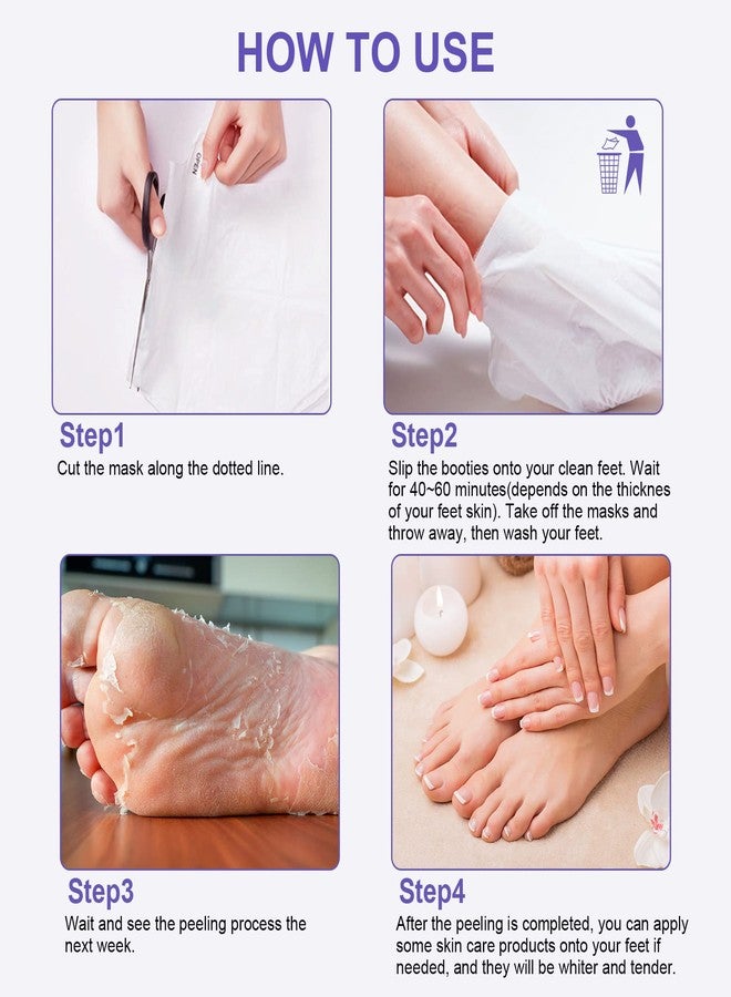 FUNNIR Foot Peeling Mask (5 Pack) Exfoliant for Peeling Off Calluses, Natural Exfoliator for Dry Dead Skin, Callus, Repair Rough Heels Soft Smooth Touch - Image 3