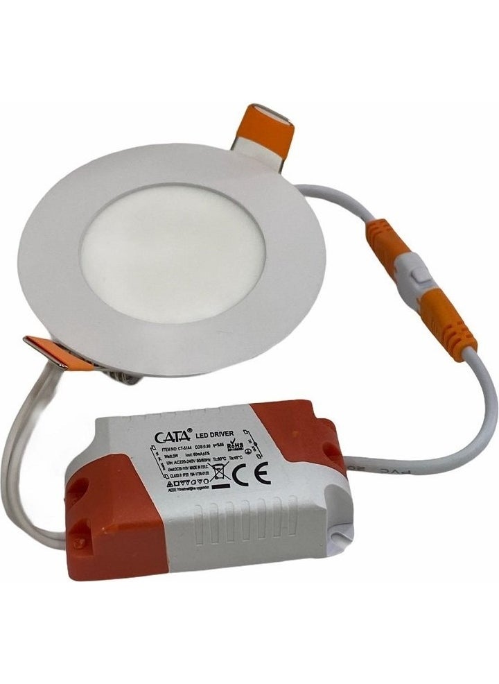CATA - CT-5169 18 W S.a Round LED Panel White - Image 1