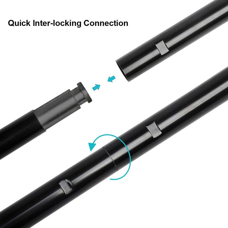 SLOW DOLPHIN 10 x 10Ft Photo Video Studio Heavy Duty Adjustable Muslin Backdrop Stand Background Support System Kit for Photography with Carrying Bag 8 Pcs Clip Clamps - Image 3