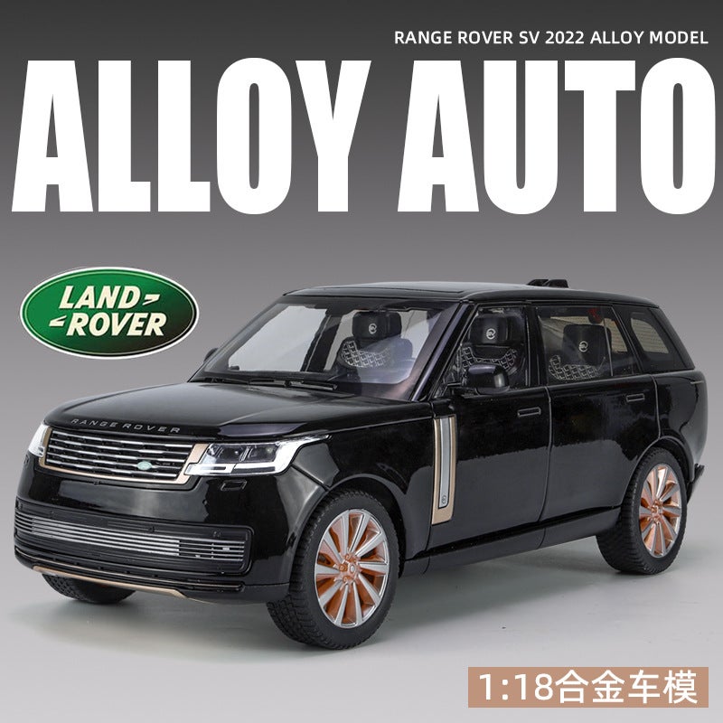 1:18 Land Rover Range Rover 2022 Edition Alloy Car Model Off-Road Vehicle Gift Ornaments Shake Voice Live Explosions - Image 2