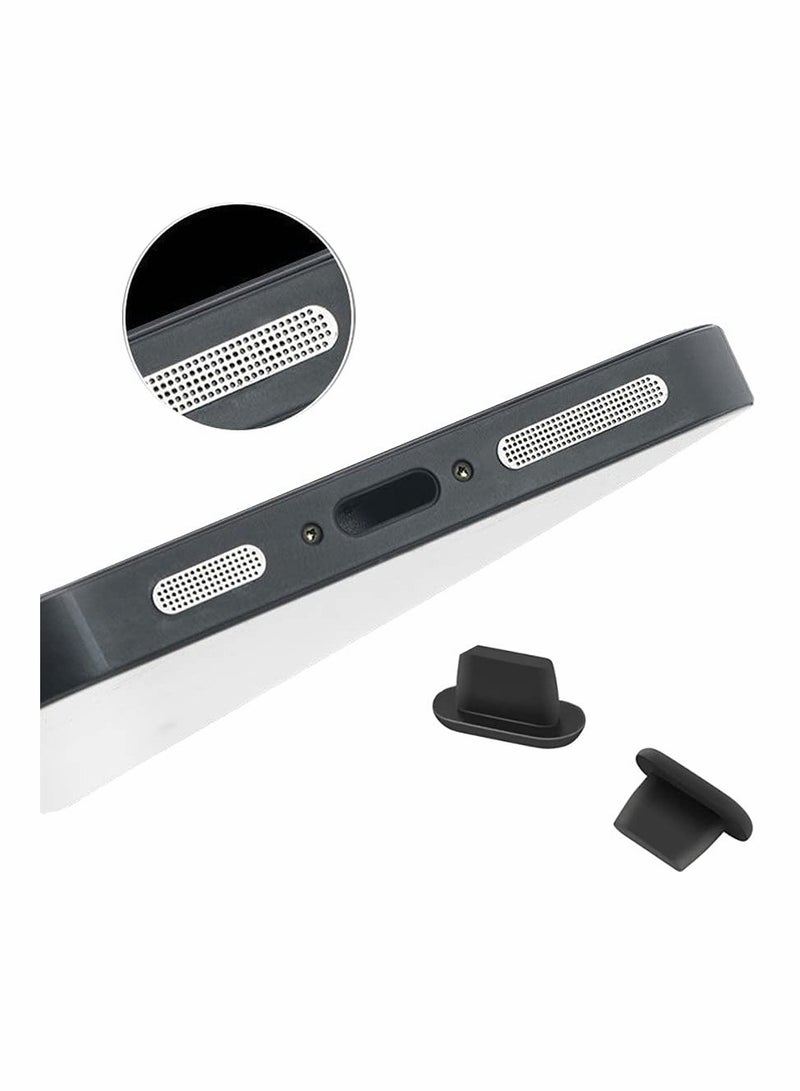 Speaker Mesh Anti Dust Proof Adhesive Sticker Compatible with iPhone Speaker Metal dustproof Sticker (8 Pack) Dust Plugs for iPhone 13/12/12 Pro Max (2pack) (Silver) - Image 1