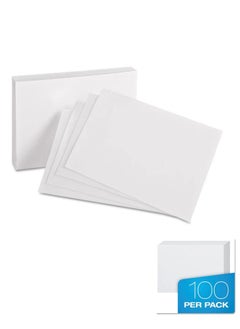 ATKET 100-Piece Plain Index Card White 180gsm Thickness 15x10cm Size  - Image 1