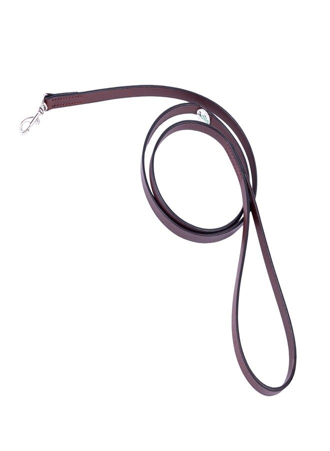 ADIL'S Adil’S Leather Cat Leash - Durable, Stylish & Comfortable Genuine Leather 4ft Long Leash with Secure Trigger Snap Hook for Safe Walks and Outdoor Adventures, (Chestnut) - Image 1