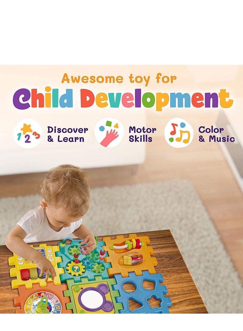 واي آند دي Activity Cube Baby Toys 6 to12 Months,6 in 1 Shape Sorter Early Development Educational Toy Gift for Year Old Boy Girl, Play Center, Boys Girls Birthday Gifts - Image 2