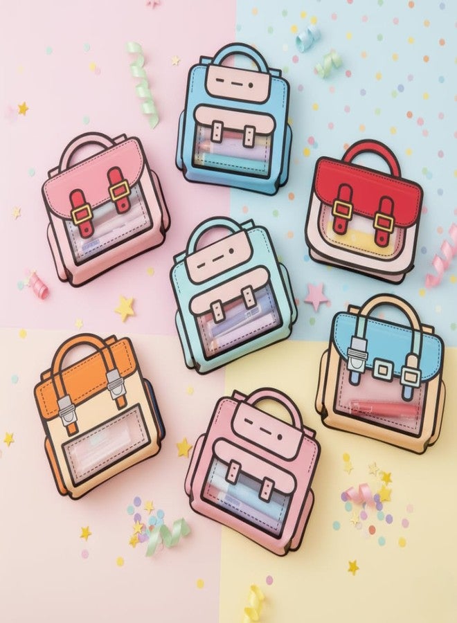 KHUSHA CREATIONS Set of 5 Cute Mix Size Goodies Bags for Kids | Cartoon Theme Return Bags Pouches | Reusable Party Favor Bags for Birthday, School Event, Classroom Supplies, and Kids Stationery Storage - Image 5