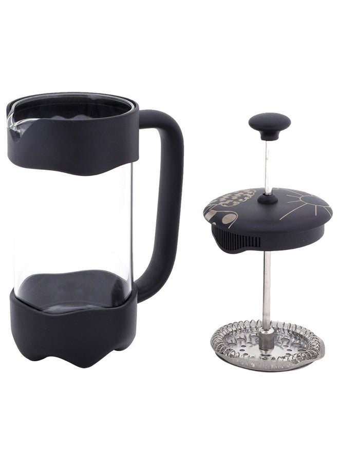 Any Morning French Press Coffee and Tea Maker, 1000 ml/ 33oz / 4 Cups, Stainless Steel Filter, Borosilicate Glass, BPA-Free, 3-Layer Filtration, For Coffee and Tea - FY92  - Image 3