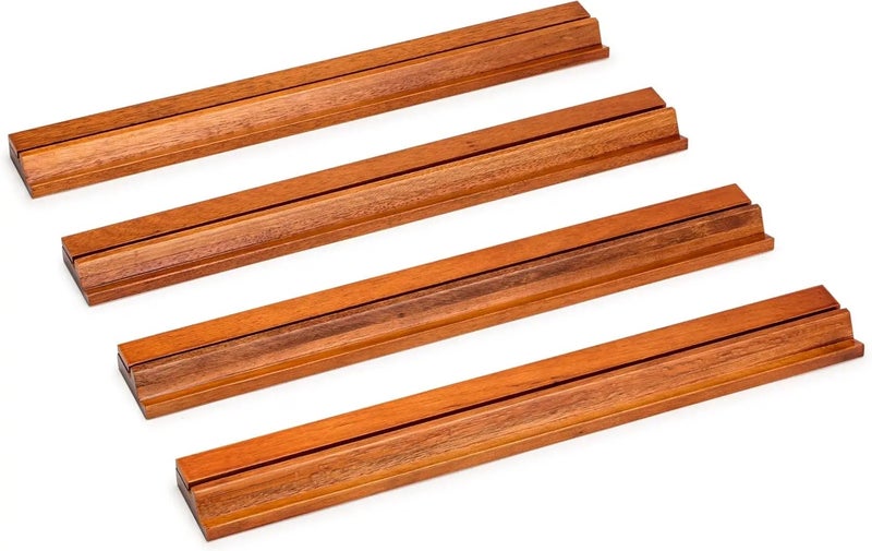 Y&D Premium Wooden Mahjong Racks with Pushers - Solid Wood Mahjong Game Holders for Board Games Party  1pcs - Image 4
