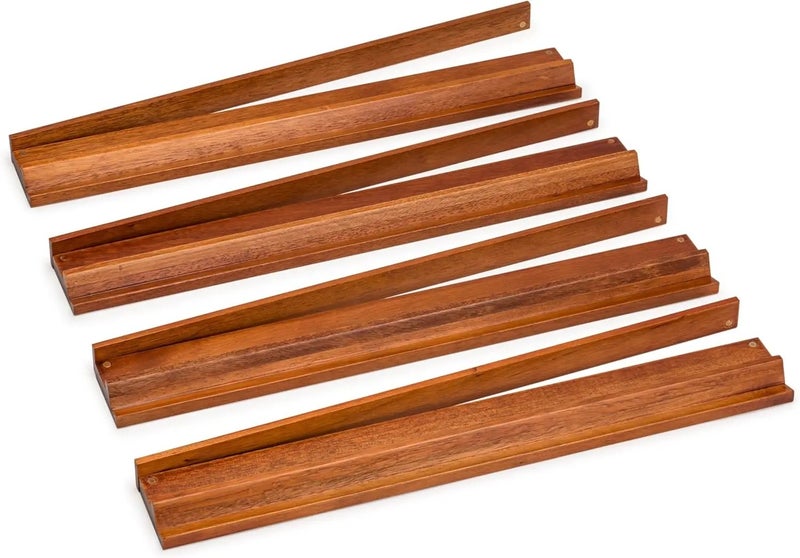 Y&D Premium Wooden Mahjong Racks with Pushers - Solid Wood Mahjong Game Holders for Board Games Party  1pcs - Image 5