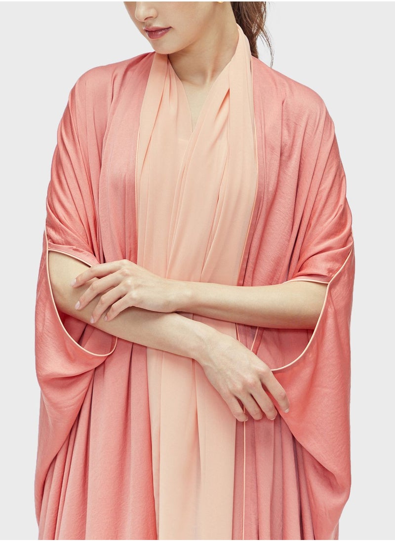 CHASE - Contrast Detail Abaya - Image 1