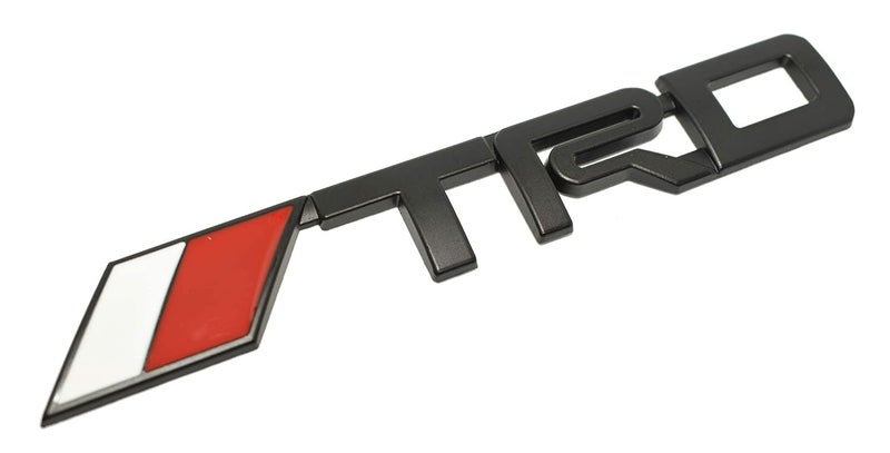 AUTO MT Car Bike Laptop Metal Logo Car Emblem & Grill Met.al Lo.go for Carr 3D Badge Auto Racing Universal Sport Sticker Grand Tourer Decal. (TRD 3D Long Black Sticker) - Image 3