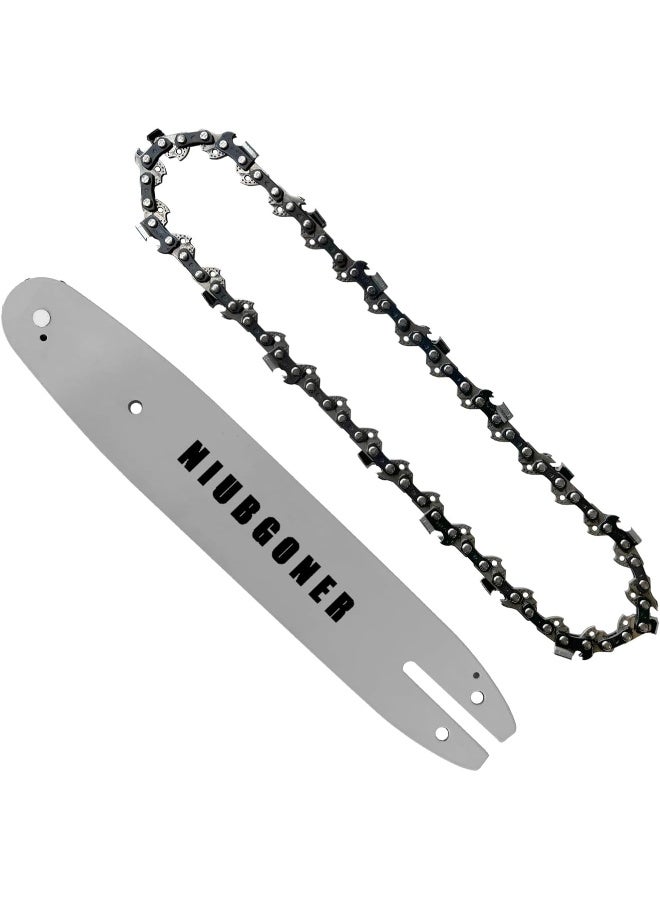 NIUBGONER 10 Inch Chainsaw Bar Combo, 3/8 Lp Pitch - .050 Gauge 39 Drive Links  - Image 1
