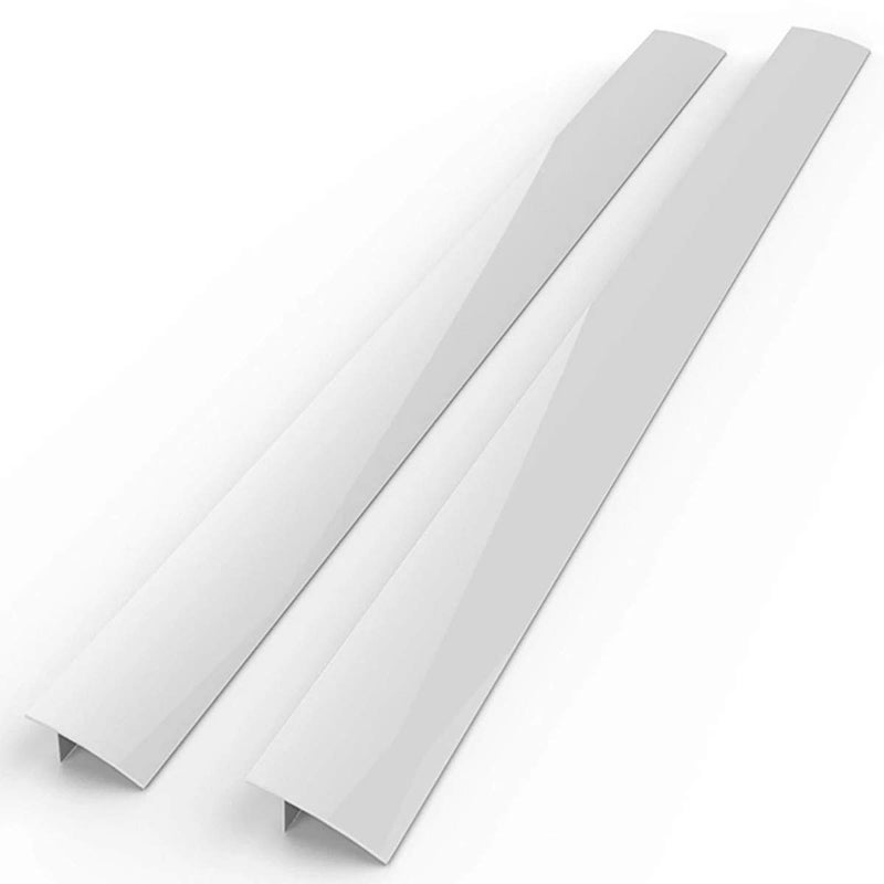 Silicone Stove gap covers Oven Gap Fillers Seals Gaps Between Stove and Countertop Easy to Install Heat Resistant 2 Pack White 21 inches