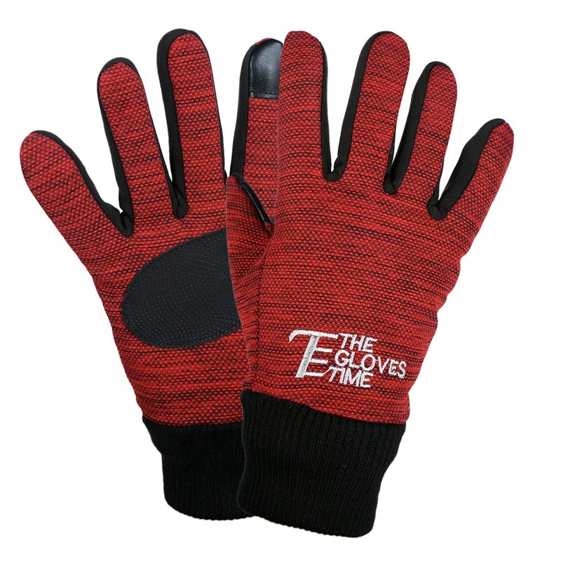 ZaySoo Men's Racing Gloves for Bikers Dust Protection (Red, Full Finger) - Image 5