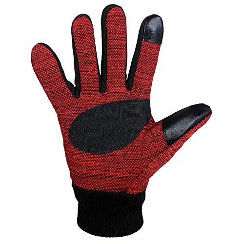 ZaySoo Men's Racing Gloves for Bikers Dust Protection (Red, Full Finger) - Image 3