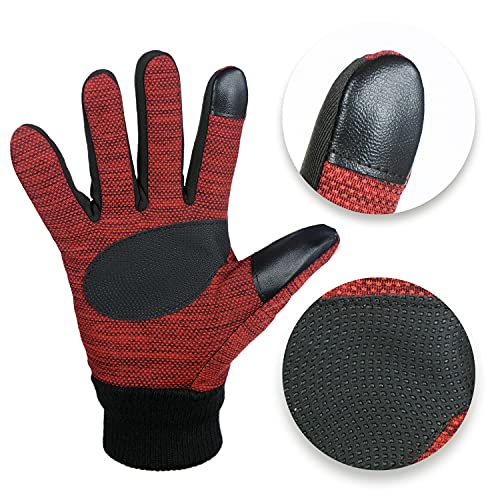 ZaySoo Men's Racing Gloves for Bikers Dust Protection (Red, Full Finger) - Image 4