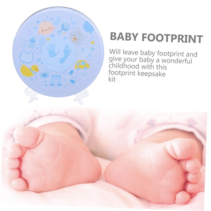 1set Footprint Keepsake Kit Newborn Footprint Ornament for Hand and Foot Mud - Image 3