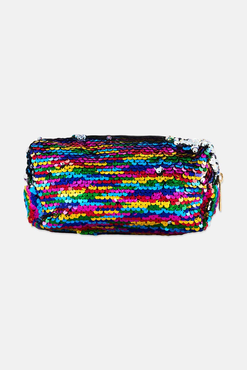 Meifli Women Sequin Make Up Pouch, Assorted - Image 3